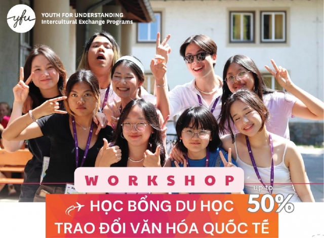 Workshop: Học bổng Du học Trao đổi Văn hóa Quốc tế lên đến 50%